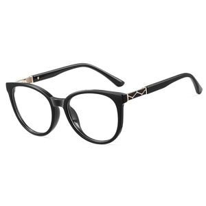 Monture de lunettes optiques Partagas <span class=keywords><strong>en</strong></span> TR90, ronde, avec charnière à ressort, anti-lumière bleue, pour femmes - Product Image 4