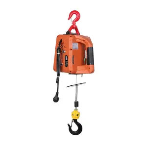 200kg Electric Hoist Portable Electric Hand Winch Traction Block Electric Steel Wire Rope Lifting Hoist