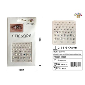 Adesivo Multi-forma Glitter viso 8.5x16cm-accessori di bellezza - Product Image 1