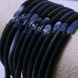 Vente en gros de paillettes bleu foncé en tube, fourniture en vrac d'usine, paillettes brodées en tube pour accessoires de costume - Product Image 1