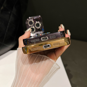 Coque de téléphone à paillettes galvanisées avec <span class=keywords><strong>film</strong></span> de caméra pour iPhone 16 15 14 Pro max étui de téléphone porte-objectif - Product Image 4