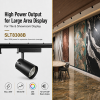 Sistema de Iluminación LED COB Inteligente ODM Tuya 3506 LM, Foco Ajustable de Alto CRI90 para Salas de Exhibición Comerciales