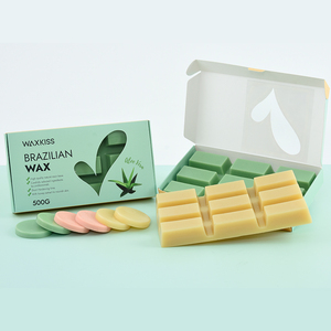 Cera Depilatoria Brasiliana Dura da 500g, Efficace per la Rimozione dei Peli, Varie Fragranze: Limone, <span class=keywords><strong>Azulene</strong></span>, Lavanda - Blocco di Cera Depilatoria Super Venduto - Product Image 1