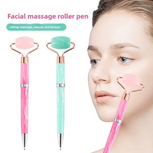 Rouleau de massage facial en résine, stylo multifonctionnel rotatif, outil de massage des yeux, soin de la peau, petit cadeau - Product Image 2