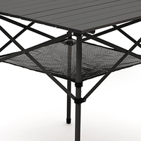 Table de camping pliable compacte et légère en aluminium, en promotion, avec sac de transport