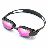 Mystyle 2025 silicone nouveau miroir enduit lunettes de natation anti-buée étanche lunettes de natation pour adultes