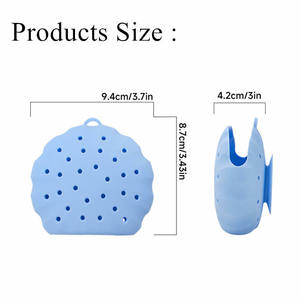 Set Porta <span class=keywords><strong>Doccia</strong></span> OEM in Silicone con <span class=keywords><strong>Ventosa</strong></span>, Porta Sapone Drenante, Supporto per Bombe da Bagno, Vassoio Aromaterapia, Porta Spazzolino - Product Image 5