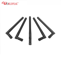 Antenne WiFi RP-SMA Mâle Bi-bande 2,4 GHz 5,8 GHz 3 dBi pour Routeur Réseau Sans Fil Extérieur Omnidirectionnel
