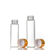 Mini flacon en verre transparent en borosilicate avec joint hermétique pour médicaments liquides, poudres, compléments alimentaires et bois d'agar