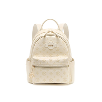 Sac bandoulière de luxe en PU pour femme avec motif géométrique, fermeture éclair, sac à dos et poignée supérieure
