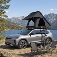 Tente de toit rigide X Hinge, design triangulaire, pour 3-4 personnes, pour SUV et pick-up tout-terrain