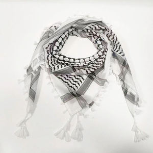 Fabricante marca Original algodón Shemagh Keffiyeh bufanda chal Unisex en tejido estilo árabe Palestina Kufiya Arafat Hatta estilo - Product Image 6