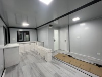 Maison de vacances écologique intégrée en conteneur de 20 pieds, entièrement meublée, plusieurs chambres, assemblage rapide
