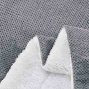 Manta de forro polar Sherpa Waffle, manta de felpa Reversible esponjosa súper suave y cálida, ligera y esponjosa para cama, sofá - Product Image 4