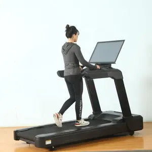 LZX fitness equipment new arrival commercial treadmill with 32" big touch screen indoor gym running treadmill equipment