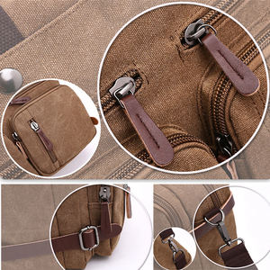 Meilleur grand marron hommes cartable imperméable velours côtelé convertible sac à dos sac de messager pour hommes 17 pouces ordinateur portable - Product Image 6