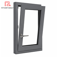 Ventana Abatible Vertical de PVC con Aislamiento Térmico, Fácil de Operar, Estilo Moderno para Cocina y Espacios de Vida Contemporáneos