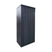 Boîte aux lettres extérieure en métal grande taille, design rayé en bois, pour livraison express de colis et courrier, vente en gros
