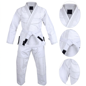 2025 Men's Comfortable Breathable Lightweight 100% Cotton Jiu-Jitsu Gi Uniform Wholesale Custom Logo for Training & Competition - Product Image 1