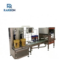 Pesadora y Dosificadora de Doble Cabezal con Pantalla Táctil PLC de 1 a 50 kg para Líquidos y Pastas en Envases de Cubeta