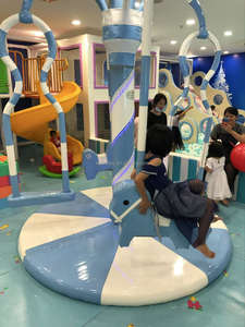 Giostra Elettrica per Bambini da Interno Leber, Gioco Morbido con Capacità di 500kg per Casa e Scuola, <span class=keywords><strong>Altalena</strong></span> per Bambini, Attrezzatura per Divertimento - Product Image 4