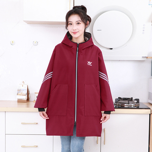 Chemisier à manches longues imperméable en velours personnalisé Vêtements <span class=keywords><strong>de</strong></span> cérémonie épais <span class=keywords><strong>Tablier</strong></span> <span class=keywords><strong>de</strong></span> <span class=keywords><strong>cuisine</strong></span> Vêtements <span class=keywords><strong>de</strong></span> travail anti-salissures pour adultes - Product Image 2