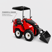 Chargeuse compacte sur chenilles S390, petite chargeuse utilitaire, godet de 0,1 mètre cube, charge maximale de 290 kg, norme EPA Euro5, mini-chargeuse pour entrepôt
