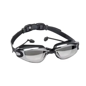 Gafas de natación de visión amplia con protección UV sin fugas antiniebla de diseño profesional
