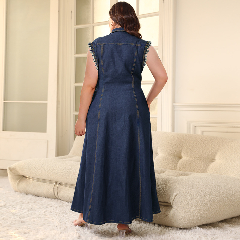 Shop Our Stylish Plus Size Women's Clothing Denim Maxi Dress Shop Our Stylish Plus Size Women's Clothing Denim Maxi Dress