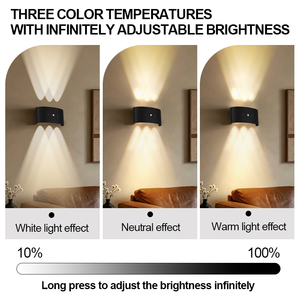 Lámparas de Pared Modernas para Interiores con Carcasa de ABS de Ahorro de Energía, Iluminación Arriba y Abajo, con Logotipo Personalizado, Gran Venta - Product Image 1