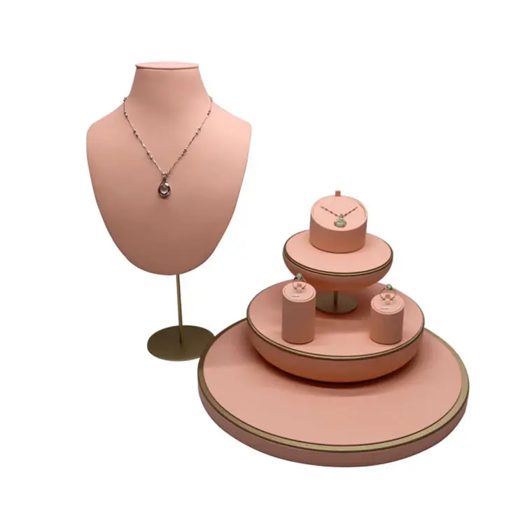 Necklace Bust Display XIANGYU Custom Ring Holder Luxurious Jewelry Display Stand Set Bust Mannequin For Necklace