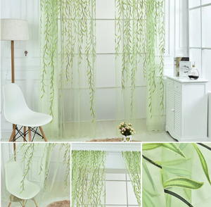 Tenda Pronta all'Uso con Stampa di Foglie <span class=keywords><strong>Verdi</strong></span> per Soggiorno da Fornitore Cinese - Product Image 6