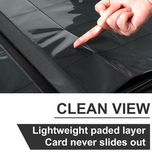 Porte-Cartes TCG Album 16 Poches 1024 Fentes, Classeur Pro en Cuir avec Fermeture Éclair pour Cartes de Sport, Pokémon et MTG - Product Image 3