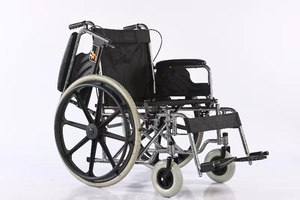 Fauteuil roulant tout-terrain pour personnes handicapées, confortable, robuste, réglable, avec repose-pieds et roues magnétiques, pour les soins à domicile - Product Image 5