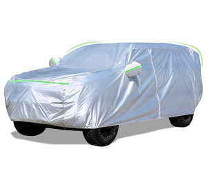 Housse de voiture imperméable pour l'extérieur et l'intérieur, entièrement couvrante pour les SUV, protection contre la pluie, le soleil, la neige et la poussière avec fermeture éclair - Product Image 1