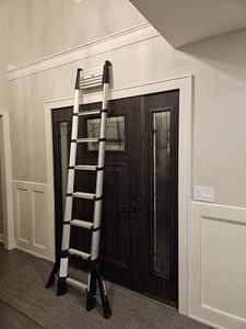 <span class=keywords><strong>Escalier</strong></span> rétractable en métal, échelle en A sécurisée pour l'<span class=keywords><strong>extérieur</strong></span>, <span class=keywords><strong>escalier</strong></span> familial épais et pliable multifonctionnel - Product Image 6