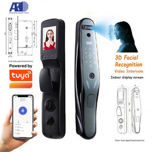 Serrure de porte d'interphone vidéo intelligent Tuya avec appel vidéo Maoyan Matériau en alliage d'aluminium Compatible avec <span class=keywords><strong>la</strong></span> porte en bois et aluminium - Product Image 1