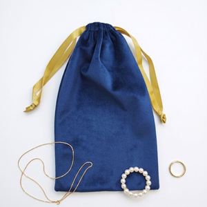 Custom Logo Printed Velvet Jewelry Bag Drawstring Gift <b>Perfume</b> Storage Velvet Bag <b>Mini</b> Travel Jewelry Bag String Bag Drawstring - Product Image 3