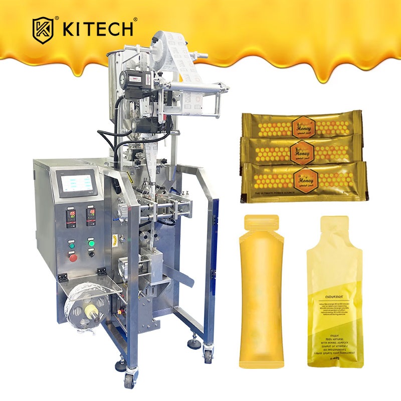 Liquid Sachet Packaging Machine Automatic Honey Liquid Sachet Filling Packaging Machine Shaped Bag Stick Sauce Packing Machine