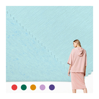 Tissu de plongée acrylique en tricot, tissu de soie de mûrier, tissu de plongée en rayonne de coton teint uni pour robe de femme/