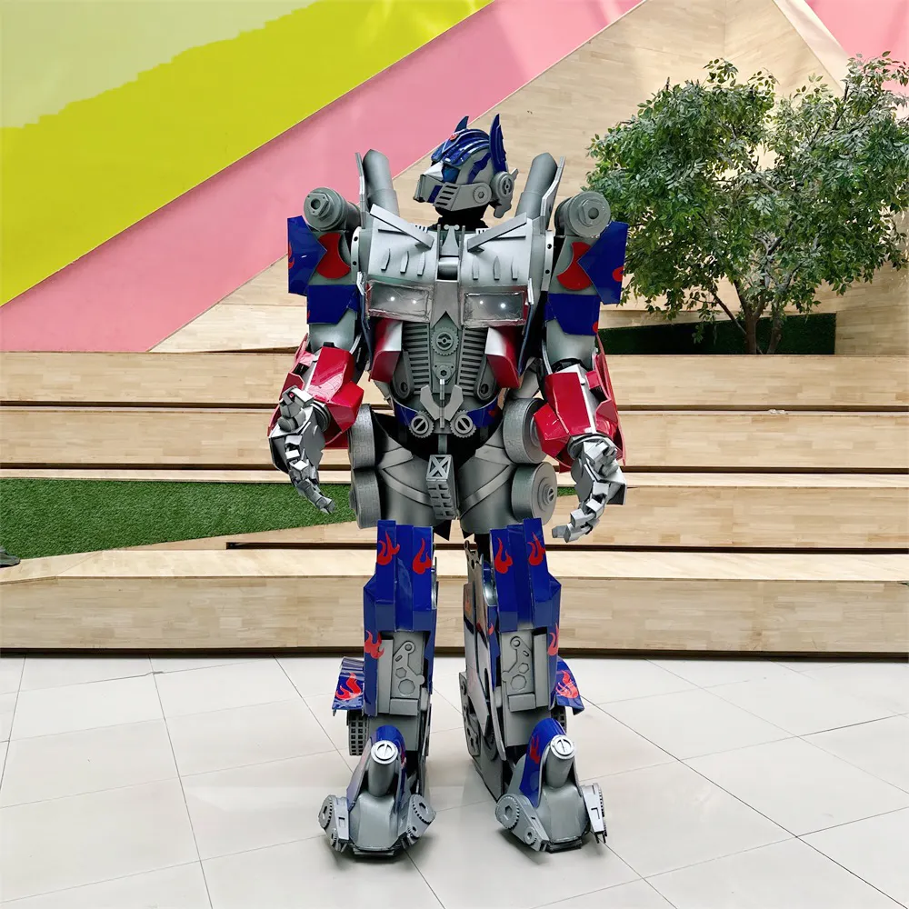 Hallo Human Sizerobot Kostüm Cosplay Dancing Robot Kostüm führte Kostüme Roboter anzug