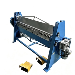 Machine de pliage de tôles semi-automatique industrielle en acier au carbone pour conduits, 2500 mm, 1,2 mm-1,5 mm, facile à utiliser, garantie 1 an - Product Image 5