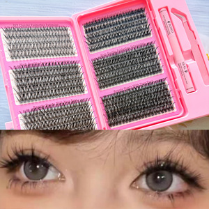 Vente en gros de plateaux individuels de <span class=keywords><strong>cils</strong></span> en velours de cachemire noir mat, personnalisés, pour extensions de <span class=keywords><strong>cils</strong></span> volume faites à la main - Product Image 2