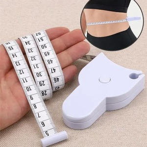 Mètre ruban rétractable pour la taille/le bras/la poitrine, règle corporelle automatique auto-ajustable de 150 cm avec verrouillage à broche pour le suivi de la forme physique - Product Image 2