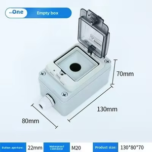 IP66 không thấm nước dừng khẩn cấp tự thiết lập lại nút bắt đầu chuyển đổi hộp điều khiển ABS trong nhà thiết bị điện tử bao vây hansheng - Product Image 2