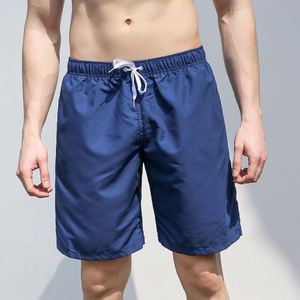 Shorts de bain pour hommes, couleur unie, été, logo personnalisé, vente en gros - Product Image 4