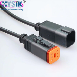 Connecteur électrique robuste DEUTSCH <span class=keywords><strong>DT</strong></span> DT06-DT04 mâle femelle, connecteur de câble en ligne 2 3 4 6 8 broches pour camion, tracteur, excavateur - Product Image 2