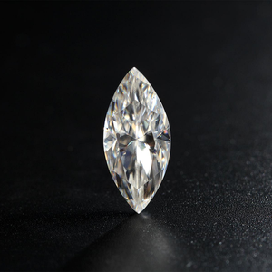 Haute qualité souper blanc <span class=keywords><strong>Marquise</strong></span> coupe laboratoire cultivé Moissanite pierres en vrac VVS/VVS1 clarté couleur jeu/feu GRA certificat - Product Image 4