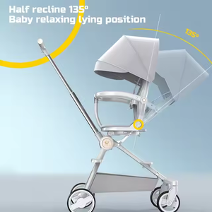 Carrito <span class=keywords><strong>de</strong></span> Bebé Todoterreno Plegable y Portátil JXB Personalizable con <span class=keywords><strong>Silla</strong></span> <span class=keywords><strong>Giratoria</strong></span> Bidireccional - Product Image 6