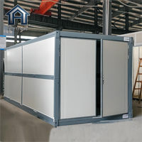 Maison conteneur pliable pour camp de travailleurs, conception intégrée de logement, équipements complets pour le personnel de construction, hébergement collectif